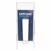 Deflecto Literature Holder, Leaf-Size, 4x2x11, Clear 55601